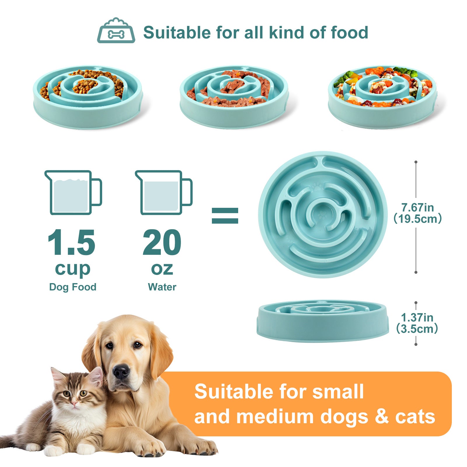 Slow Feeder Dog Bowls
