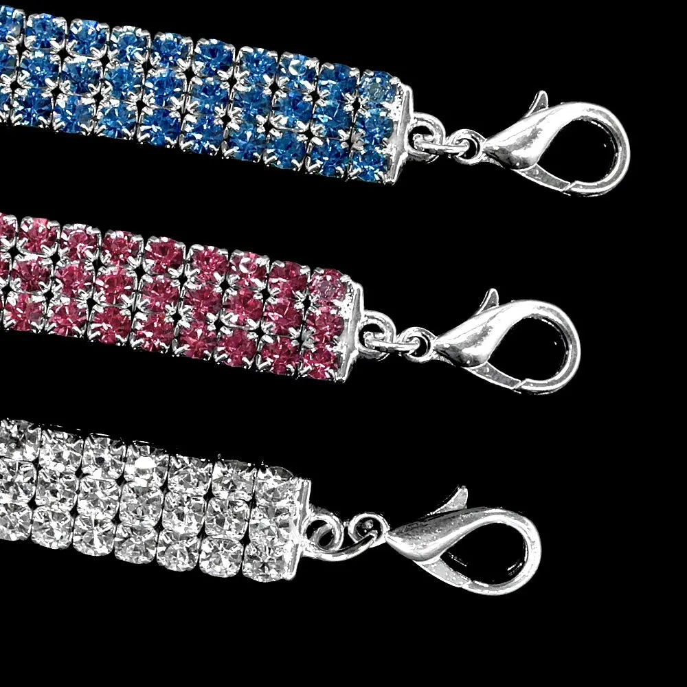 Bling Rhinestone Dog Collar Crystal Puppy Chihuahua Pet Dog Collars Leash For Small Medium Dogs Cats null