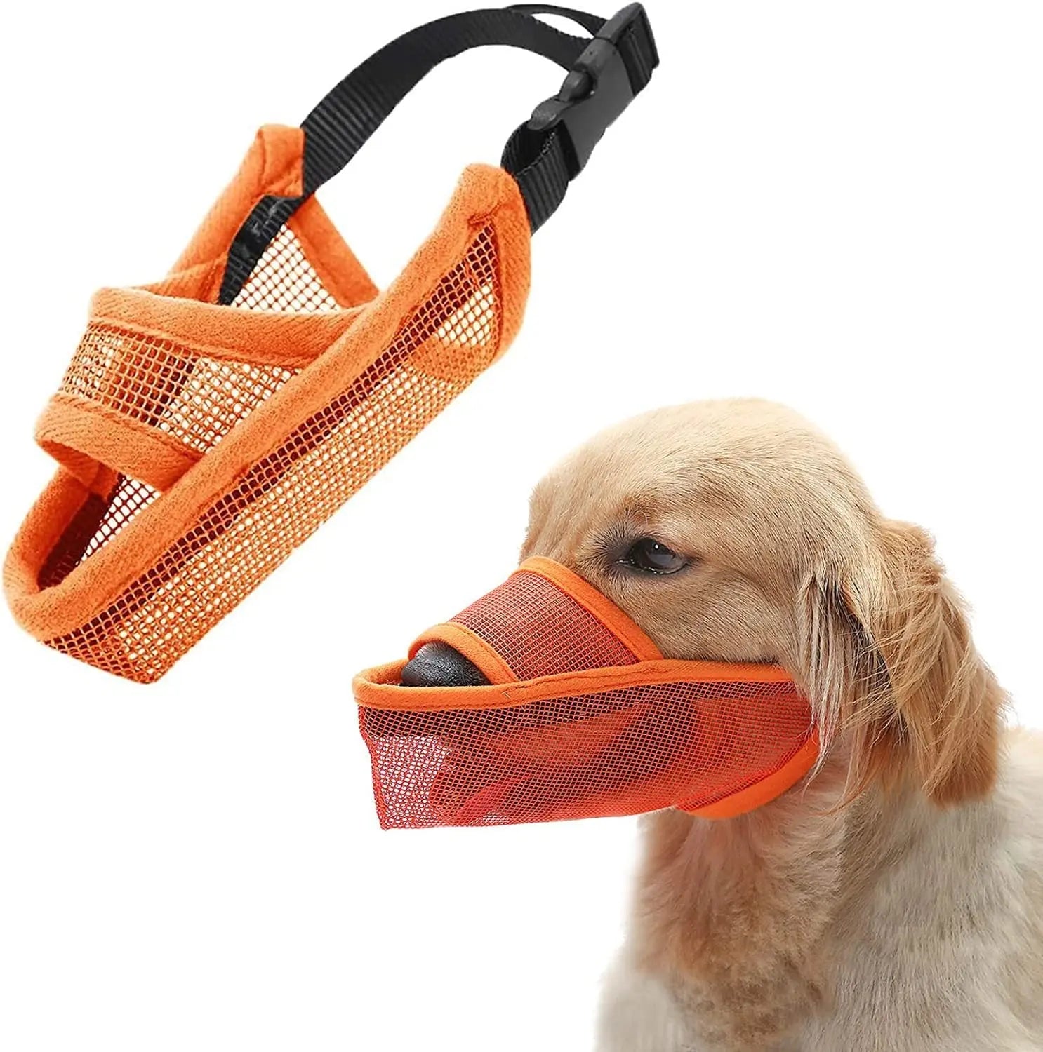 Breathable Mesh Muzzle For Dogs Anti-bite Anti-barking Anti-eating Anti-barking For Large Medium And Small Dogs null