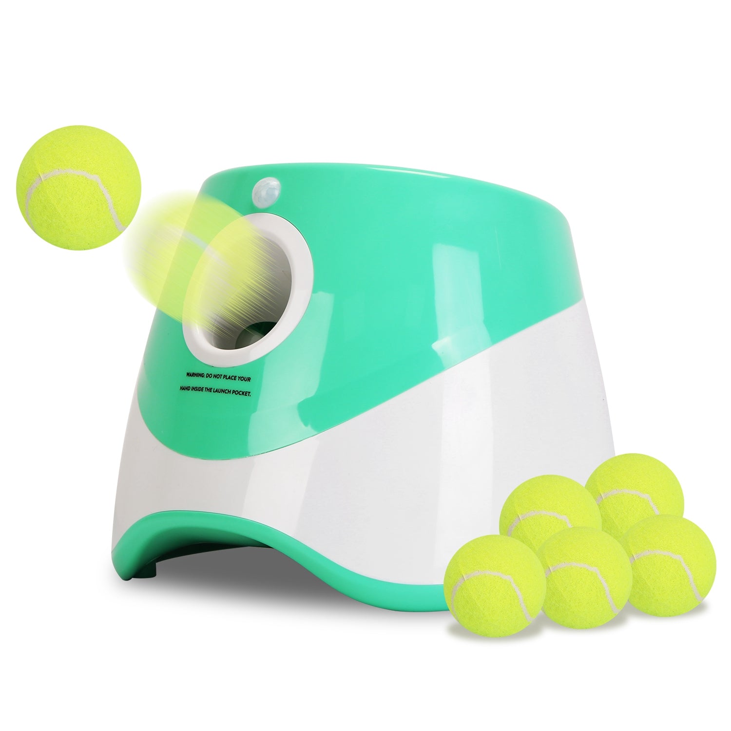 Automatic Dog Ball Launcher Included 6 Tennis Balls