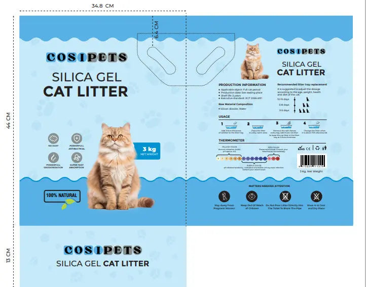Silicone Indicator Cat Litter null