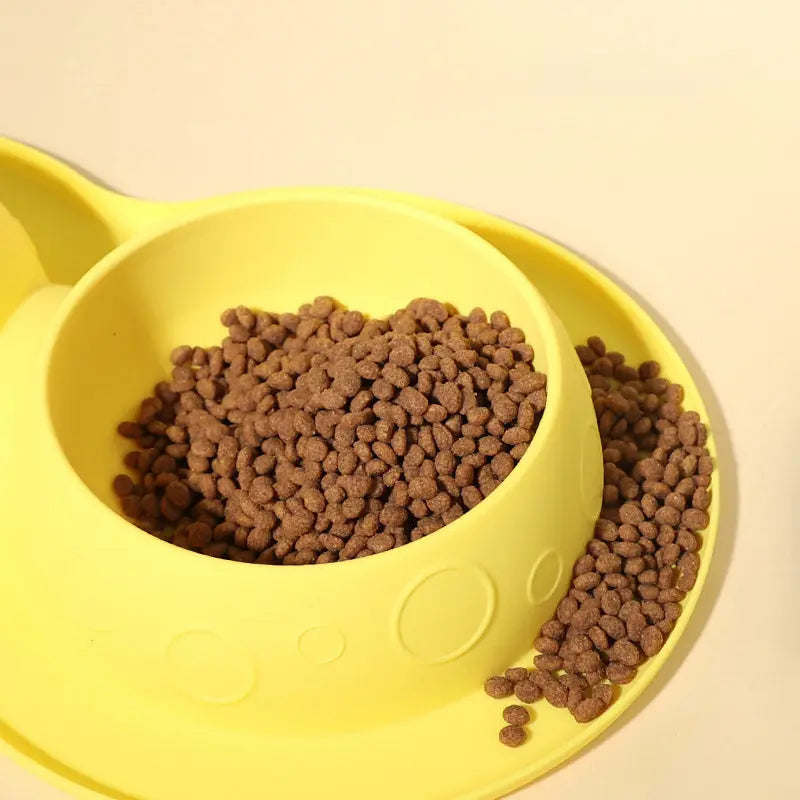 Pet Supplies Custom Non Slip Waterproof Silicone Water Food 2 In 1 Mat Pad Pet Bowls & Feeders null