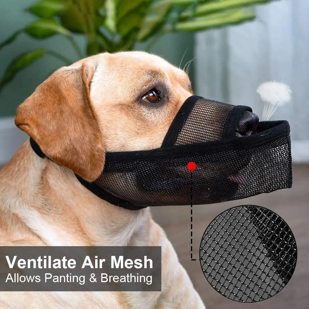 Breathable Mesh Muzzle For Dogs Anti-bite Anti-barking Anti-eating Anti-barking For Large Medium And Small Dogs null