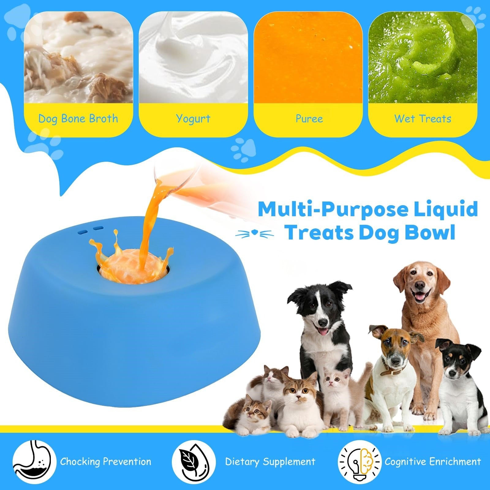 Dog Slow Feeder Licking Bowl